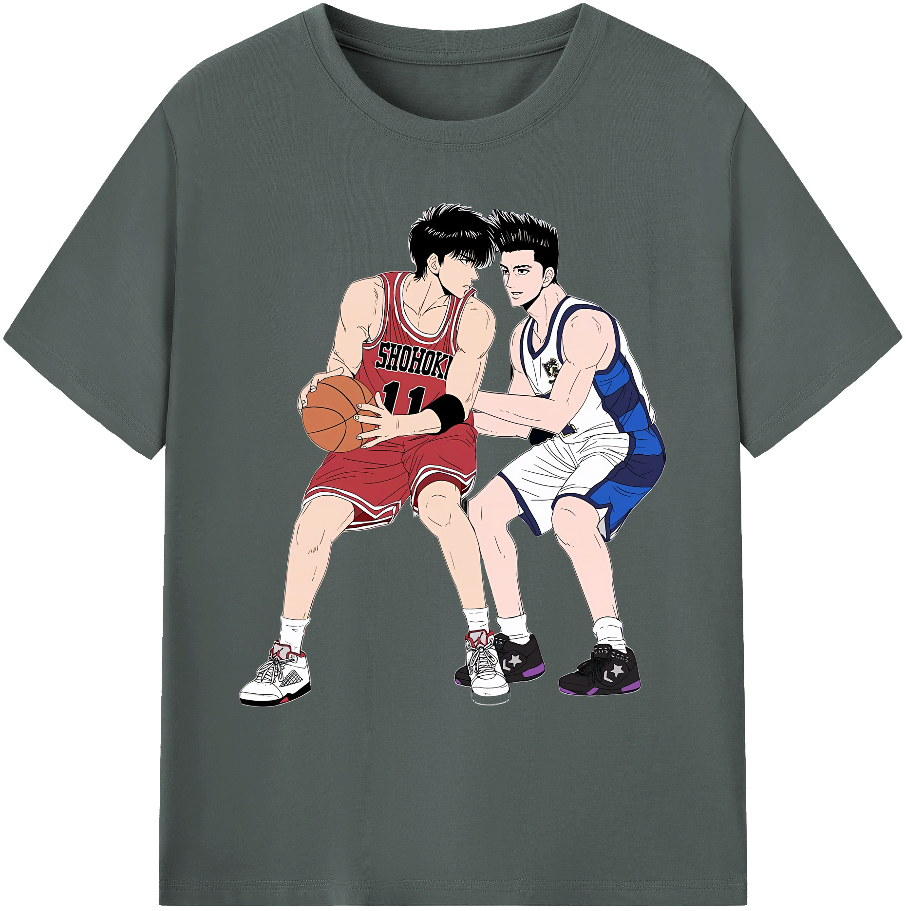 （画像用） SLAM DUNK／スラムダンク 綿100％ メンズ半袖Tシャツ｜肌触りやわらか＆通気性